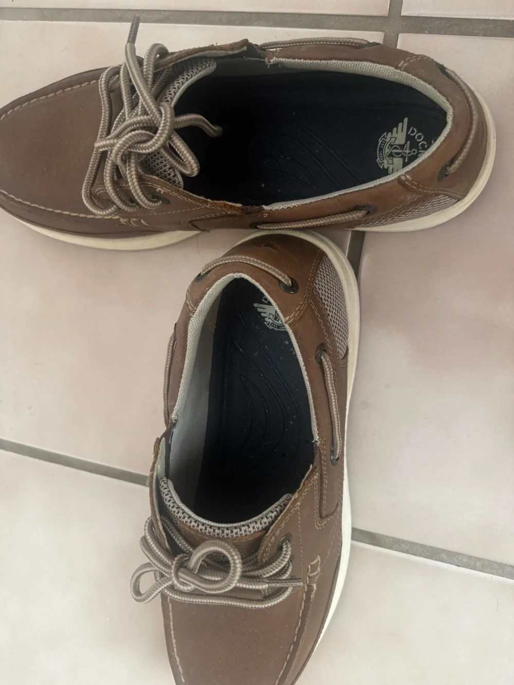 Dockers Brown and Tan Men’s Boat Shoes